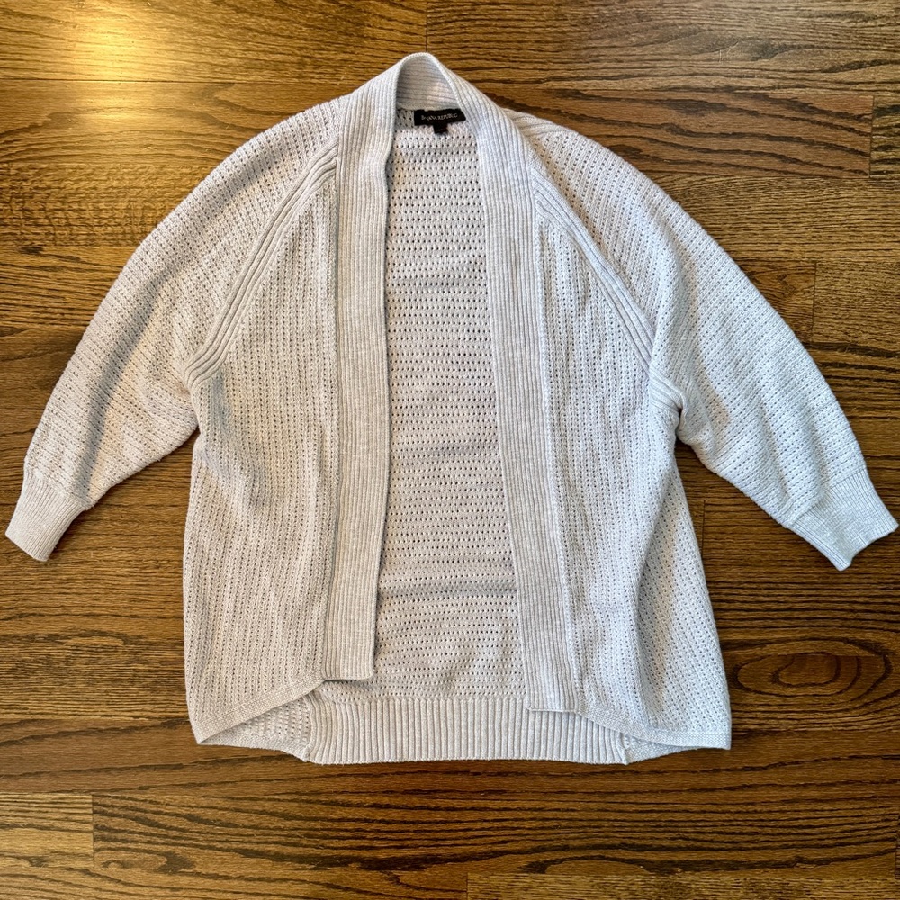 Banana Republic Textured High/Low Open Cardigan | Size M